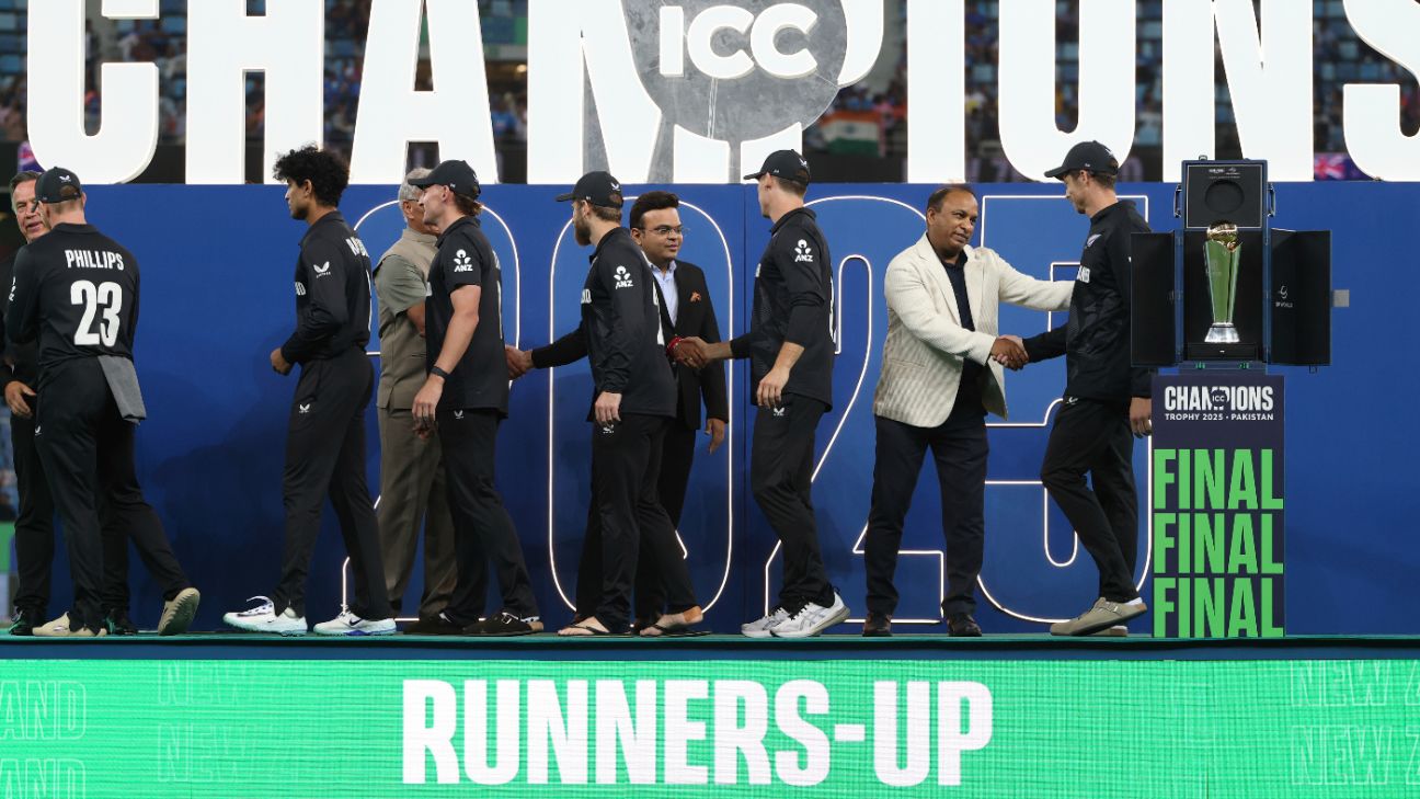 No PCB official at Ind vs NZ CT final presentation, host board asks ICC to explain